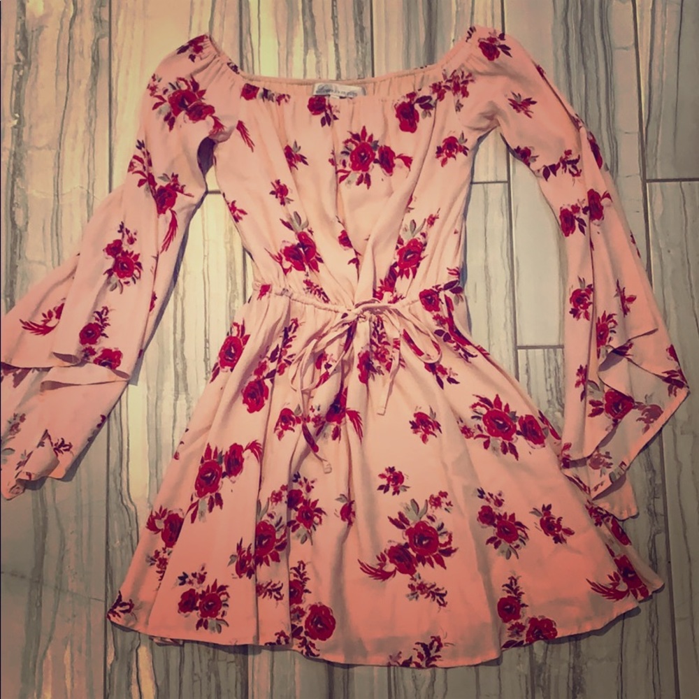 Lovers + Friends Revolve floral pink dress